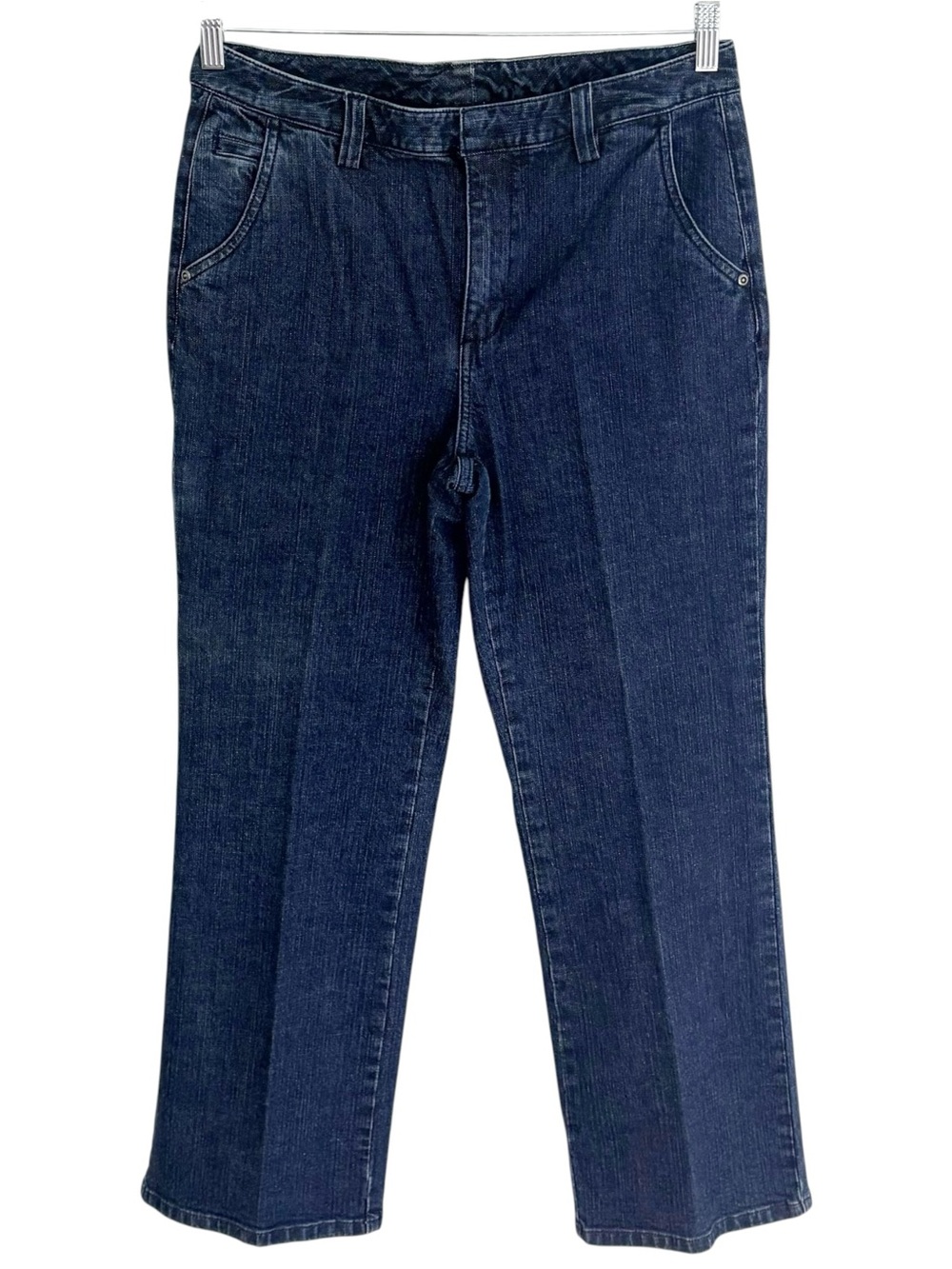 DULUTH TRADING CO Dark Wash High Rise Bootcut Western Jeans 8 29